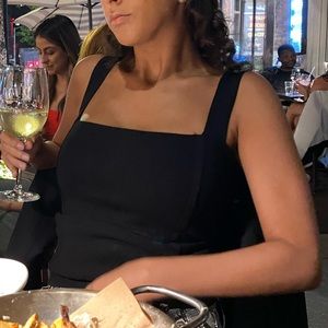 Sleeveless black top